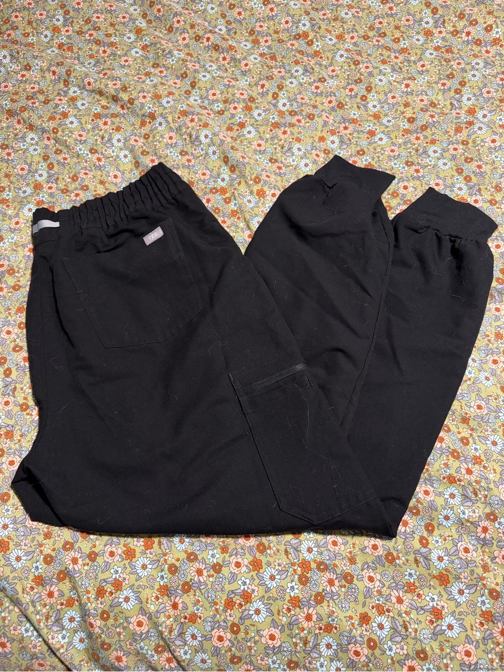 Figs Black Track Joggers